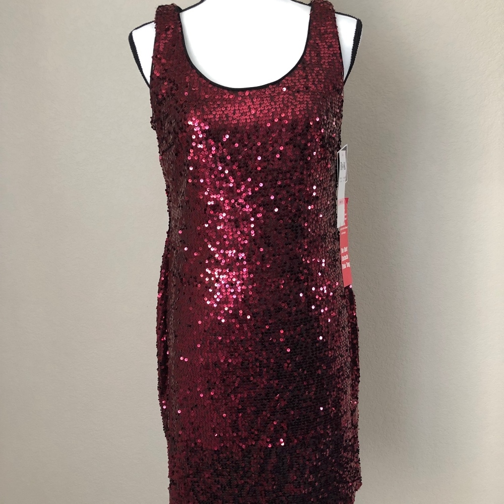 VINTAGE R&K Originals Red Sequins Dress
